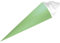 PAINT IT EASY NEU Schultüte/Zuckertüte rund geklebt mit Filzmanschette, 70cm, Mint