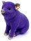 Sparschwein Spardose Schwein Schweinchen Großes Sparschwein Geld-Büchse Polyresin Sparbüchse Glücksschwein Ferkel (Lila)