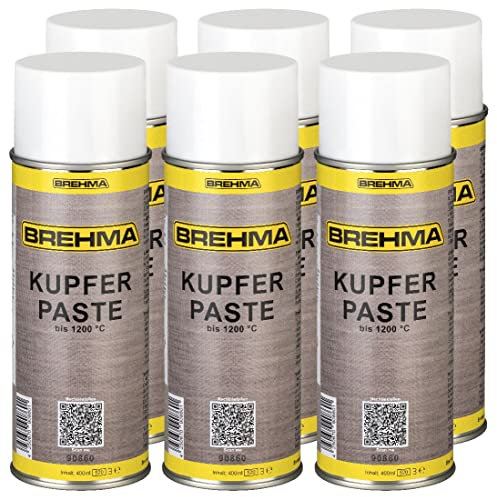 BREHMA 6x Kupferpaste Spray 400ml Kupferpastenspray