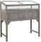 KTHLBRH Vasi Esterno Fioriere Da Balcone Aiuola rialzata Letto per Orto Rialzato Aiuola Rialzata con Copertura Serra 110x54x120cm Abete Massello Adatto per fioriere da giardino, terrazza e balcone
