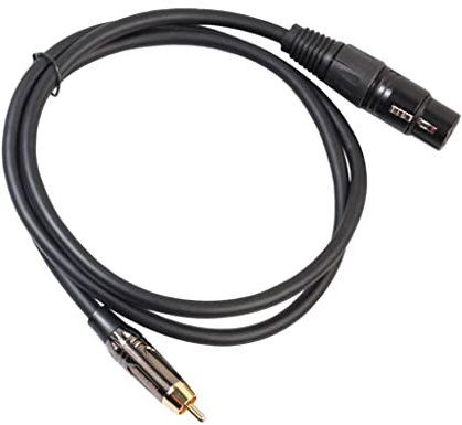 barenx Cavo audio RCA maschio a XLR femmina, cavo adattatore microfono, 30 cm