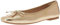 The Drop Damen Ballerinas Pepper mit Schleife, Goldfarben, 38.5