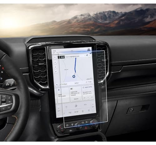 YEE PIN Ranger Wildtrak 2023 Kompatibel mit Ford Ranger 2023 2024 Displayschutzfolie Navigation Schutzfolie GPS Navi Folie 9H Gehärtetes Ranger Raptor Wildtrak 2023 Schutz Kratzfest (12-inch)