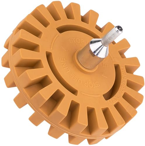 STIX Folienradierer Gummi Radierscheibe Ø100mm Folienentferner Aufkleber Entferner