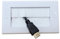 Versatile Brush Faceplate Cable Exit/Entry Wall Cover - Choose Single or Double Gang, Black or White (Double White with White Brush)
