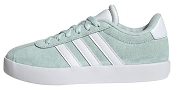 adidas Unisex Kinder VL Court 3.0 Shoes, Halo Mint/FTWR White/core Black, 28 1/2 EU