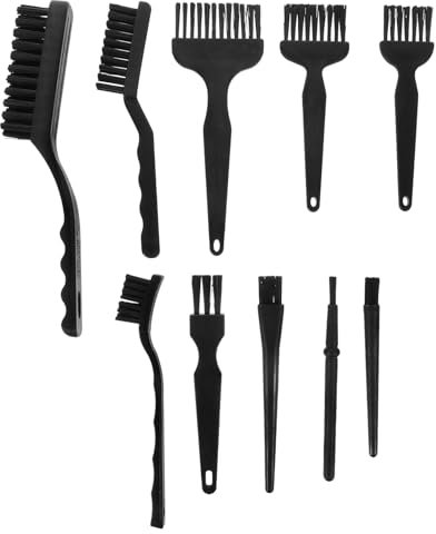 TOPPERFUN 10piezas Kit De Limpieza Antiestático para Ordenador y Teclado Cepillos Ergonómicos De Pa para Limpieza Precisa De Circuitos y Pantallas