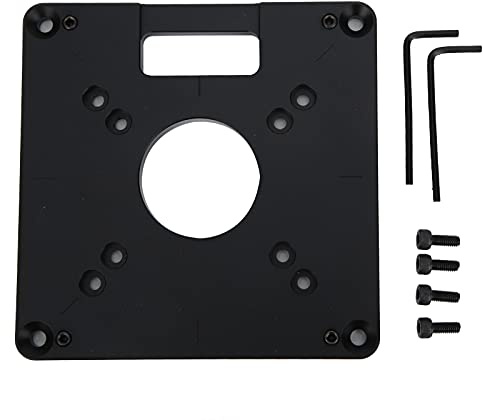 TANIQIACA Fresadora Placa De Inserción De Mesa Aleación De Aluminio Recortadora CNC Accesorio De Grabado Para Carpintería