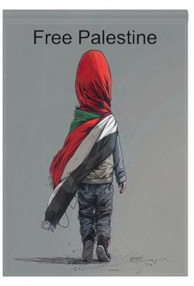 Free Gaza Free Palestine Festival - Banderas de jardín para exteriores, 28 x 40 pulgadas, bandera grande de doble cara para patio