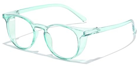 FGAQLUK Anti-Pollen-Allergie-Brille for Erwachsene, Anti-Blaulicht, Anti-Beschlag, Anti-UVA/UVB-Brille, Vollständig Geschlossene Schutzbrille, Geeignet for Menschen Mit Empfindlichen Augen(Color:Green