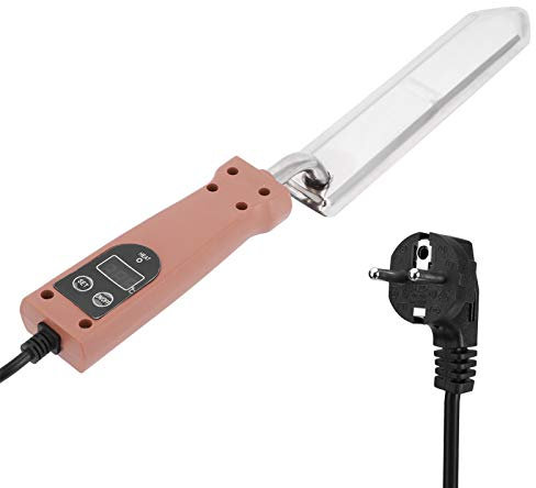 Entdeckelungsmesser Elektrisch, Entdeckelungsgeschirr Elektrische Honigmesser Honigschneider 50–180 °C Temperaturregelung Honigschneidemesser Imkereiwerkzeuge (EU-Stecker 220V)