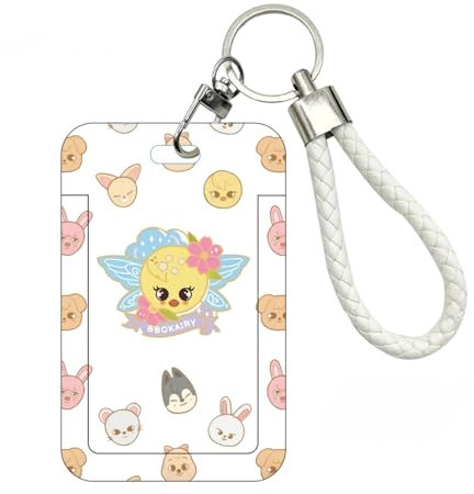 Porte-cartes avec porte-clés amovible, 2 porte-cartes, cadeau parfait pour les fans, pour l'école, le bureau