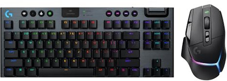 Logitech G G915 X LIGHTSPEED TKL Tastiera gaming wireless a profilo ribassato, GL Brown Tactile - PC/Mac, ITA QWERTY, G502 X PLUS Mouse Gaming Wireless LIGHTSPEED RGB, Ottico LIGHTFORCE