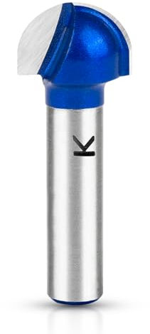 ASNOMY Professionnelle Fraise Defonceuse 8mm, 16 mm Fraise à Fond Rond Bois - En métal dur Defonceuse a bois - Pour le travail du bois