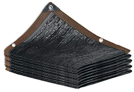 Sichtschutzzaun-Plane, 90 % Schattierungsrate, Sonnenschutz, Netz, für den Außenbereich, Sichtschutzzaun, Veranda, Geländer (7 x 8 m), Schwarz