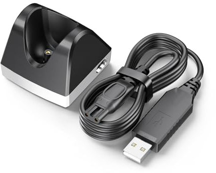 8V Charger Compatible with Philips Norelco OneBlade Men's Electric Shaver QP2630 QP2530 Power Supply Replacement for One Blade HQ850 Charging Base
