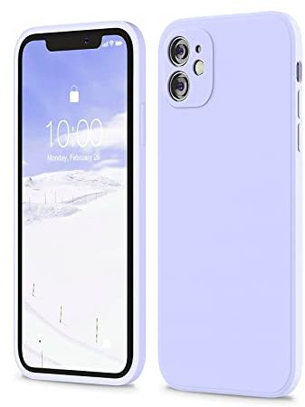 Cover Protettiva Compatibile per Apple iPhone 11-6.1 '', Custodia Morbida in Silicone TPU Sottile e Leggero e Antiurto Antigraffio (Lilla)
