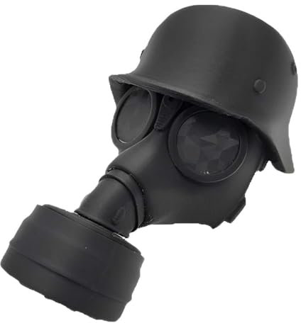IKOPFLN 1 Stück Fun Gasmaske Helm Anhängerkupplung Schild,Schutzkappe Anhängerkupplung,Anhängerkupplung Abdeckung,für Anhängerkupplung Auto trimmen,Kunststoff Abdeckung Anhängerkupplung(Schwarz)