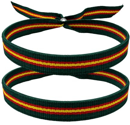 cotigo Pulsera de nudos provincia Española, comunidad, ajustable, colores de bandera, pulsera de cinta, orgullo español, viva españa, comunidad autonoma.