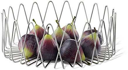 Zack Bivio Obstkorb, Silber, 30 x 11,8 cm/groß