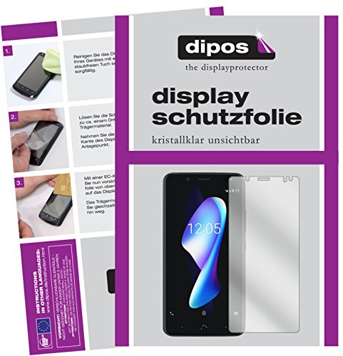 dipos 6x Clear Screen Protector for BQ Aquaris V | Ultra-Thin, HD Clear, Protection Film, Perfect Fit, Anti-Scratch, Bubble-Free, Case-Friendly, Fingerprint Compatible
