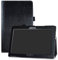 BQ M10 Funda,LFDZ Soporte Cuero con Slim PU Funda Caso Case para 10.1 bq Aquaris M10 FullHD FHD HD/Aquaris M10 Ubuntu Edition Tablet,Negro