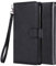 LEMORRY Custodia per Apple iPhone 6 7 8 Multifunzione Custodia Pelle Cuoio Portafoglio Porta Carte di Credito & Cornice 2in1 Protettivo Magnetico Morbido TPU Silicone Cover per iPhone 6 7 8 (Nero)