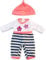 Miniland Set Puppenkleidung 32cm, Pyjama mit Schlafmütze