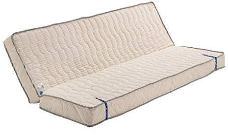 Matratze für alle Clic-Clac Sofa Unterstützung Sehr hart 140x190 x 15 cm - Ausschneiden der Sitzfläche 70 cm - 5 Komfortzonen - Poly-Latex Kern letzte Generation - Sehr Atmunsgaktiv