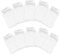 10 Stück Aquarium Filterbeutel Kies Reiniger Aquarium Aquarium Filter Socken Schrumpfmund Beutel Baumwelle Reiniger Filter Beutel für Elektrische Wasserwechsler Sandreiniger Kiesreiniger(weiß)