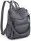 UTO Damen Rucksack Nylon strapazierfähiger Multifunktionsrucksack mit Quastendesign Lässige Schultertaschen vielen Kompartiment Reißverschluss Umhängetasche Rucksack Schule Schulrucksack Grau