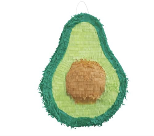 Unique Avocado-3D-Piñata (38 cm x 50 cm) – handgefertigtes Papier-Fiesta-Zubehör – perfekt für Geburtstage, Feiern und lustige Avo-Liebhaber vereinen, 1 Stück