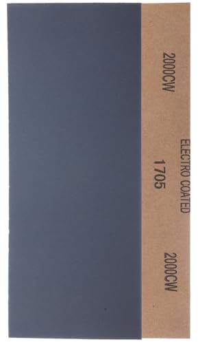 YoiYee 2000 Grit Wet & Dry Sandpaper Sheets, 23 x 9.5cm, Ultra Fine Abrasive Sand Paper Roll for Wood, Metal, Plastic, Glass, Stone and Wall Sanding, 10 Pack