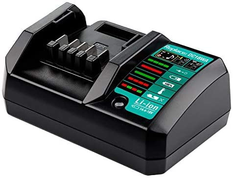 DC18WA Chargeur de Remplacement pour Makita, Chargeur Lithium-ION, 14,4-18 V pour Batteries Makita G-Série BL1813G BL1815G BL1413G