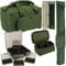 DNA Leisure 12 ft Rod Holdall 3+3 Large Carryall Bag Stiff Rig Wallet 4+1 Tackle Box & Sinker Bag Carp Fishing