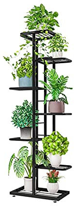 Verstellbarer Pflanzenständer 5/6/7 / 8layers eisen blume stand töpfe tablett pflanze fähne pflanzer display rack speicher halter behandlung home balkon garten dekoration verstellbarer Pflanzenständer