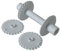 Baokuan Ribbon Cutter 6pcs/set Fondant Strip Embosser Strip Roller Set for Sugarcraft Cake Decorating