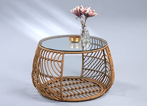 M2 Kollektion Manaus Table Basse, Métal, Marron, 63x47x63