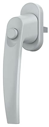 ToniTec Fenstergriff LENA II Druckknopf mit 35 mm Stift inkl.Schrauben Silber