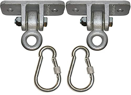 Locking Snap Hooks | Heavy Duty Swing Hook Hangers Seat Trapeze Sets | Static Tension 5000 Lb Capacity