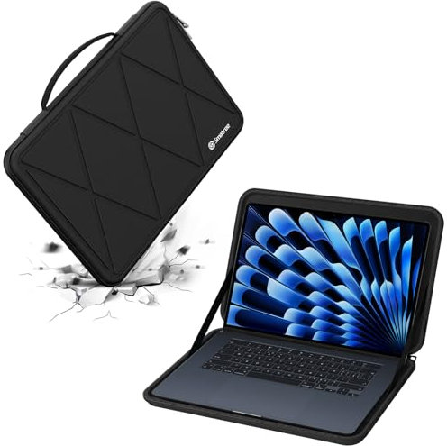 Smatree Hard Eva Schutzhülle Fall kompatibel für 15 Zoll MacBook Air M4 2025, für 15,3 Zoll Apple MacBook Air M4/Air M3 Chip 2024/ M2 Chip 2023, für MacBook Air A3114/A2941 Laptop Tasche (X8266)