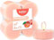Bolsius True Scents – 8 Teelichter Maxi Duft – Pfirsich – Lange Brenndauer von 8 Stunden – Kerze für den Innenbereich – Natürliche Extrakte – Veganes Wachs – Ohne Palmöl