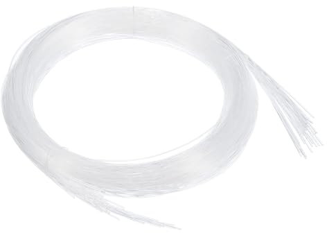 QUARKZMAN 50Stk 9.8ft PMMA Gemischte Glasfaser Kabelstränge 0.03 Seite Glühen LED Beleuchtung Kristall Kabel Auto Atmosphäre Lichter für Stern Himmel Dach Decke
