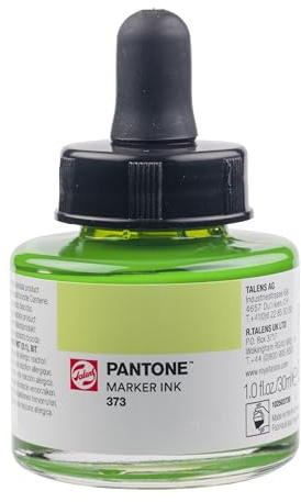 Talens | Pantone Marker-Tinte 30 ml 373 | Flüssige Tinte + Marker-Nachfüllung | Wasserbasierte, pigmentierte Tinte in 108 Pantone-Farben