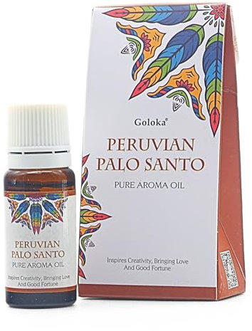 Goloka Duftöl - Naturdüfte für Aromatherapie, Raumduft, Diffusor, Duftlampe (Peruanisches Palo Santo)