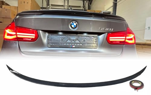 MpTuned BMW F30 M Performance Heckspoiler Carbon Optik für 3er 2011-2019 Limousine 4-Türer 318i 320i 330i 340i m340i 318d 320d 330d 340d m340d