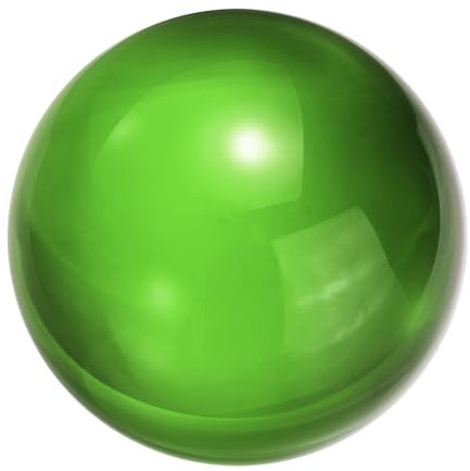 sourcing map 40 mm Kristallkugel, Glaskugel, solide, dekorative Kugel, Requisite, Ornament für Feng Shui, Wahrsagung, Tischbrunnen, Dekoration, Grün