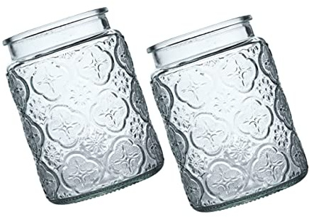 Cabilock 2pcs Flower Vase for Home Decor Glass Jars Begonia Hydroponic Simple Design Office Home