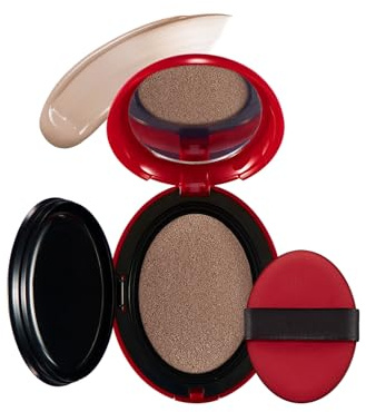 Air Cushion Foundation Make-up, SPF40 PA++ Super Fit Air Cushion Foundation Make-up, Unsichtbare Poren Aufhellende Creme, Volle Abdeckung, Langlebig, Wasserdicht (#27N, 18g)