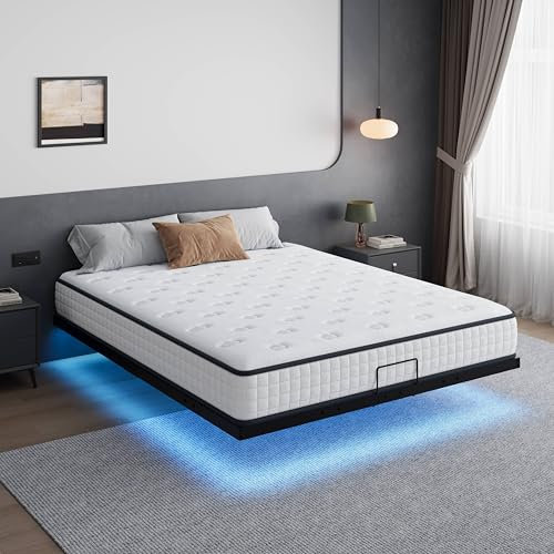 DEWINNER Matelas 90x190 cm, Matelas en Mousse à Mémoire de Forme Haute Densité,Fermeté Moyenne,Épaisseur 22cm,Hypoallergénique,Sommeil Isolé,7 Zones,Réversible à Deux Faces Utilisables